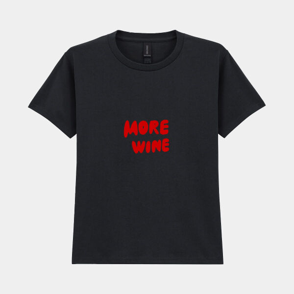 More Wine Graphic T-Shirt - Heavy Cotton™ youth t-shirt Thumbnail